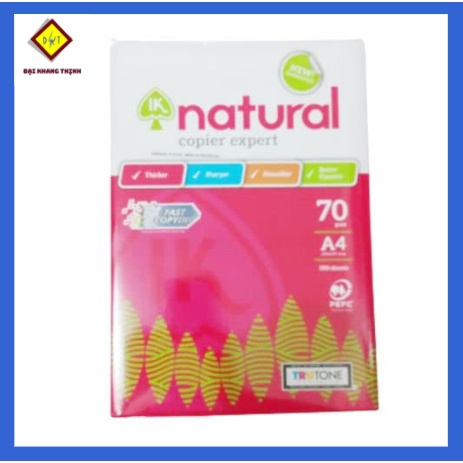 Giấy A4 IK Natural 70gsm giấy in Photo A4 giá rẻ