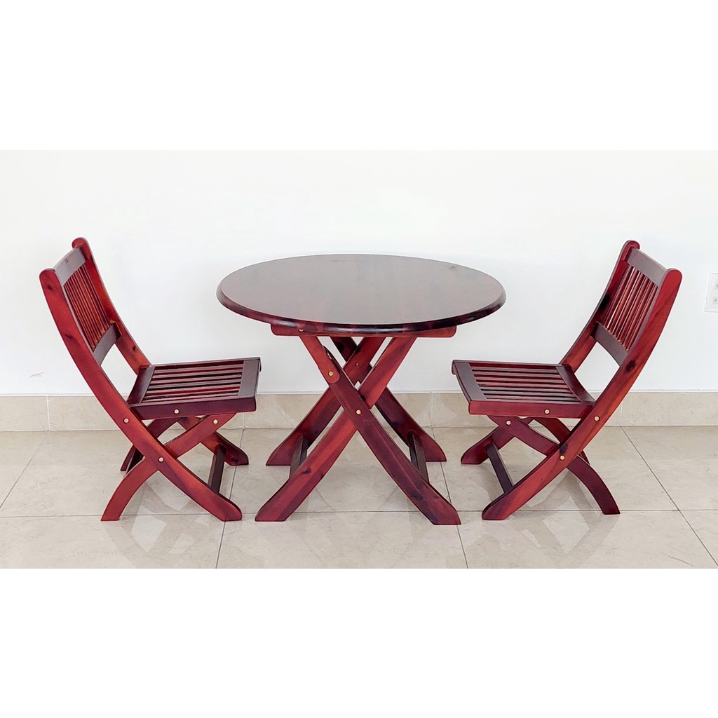 Ghế Gỗ Xếp Cao 33cm, Ghế Cafe, Ghế Gỗ Thư Giãn Trong Nhà Hoặc Ngoài Trời - Hàng VN Xuất Khẩu