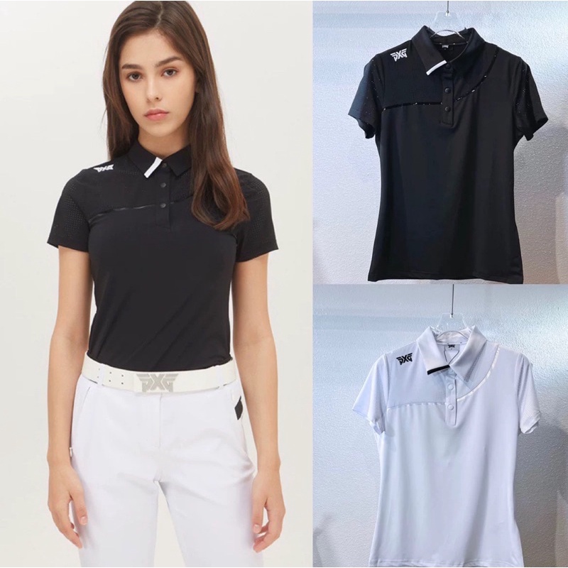 Áo golf nữ PXG hàn quốc new shop golf hồng nhung