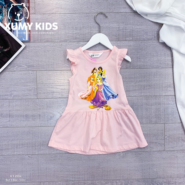 Váy cotton hm hoạt hình