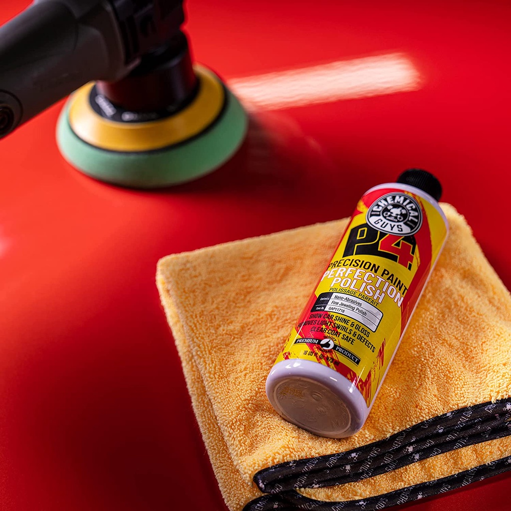 Kem xóa xước đánh bóng xe Chemical Guys P4 Perfection Polish, phục hồi bề mặt sơn như mới - 478ml.