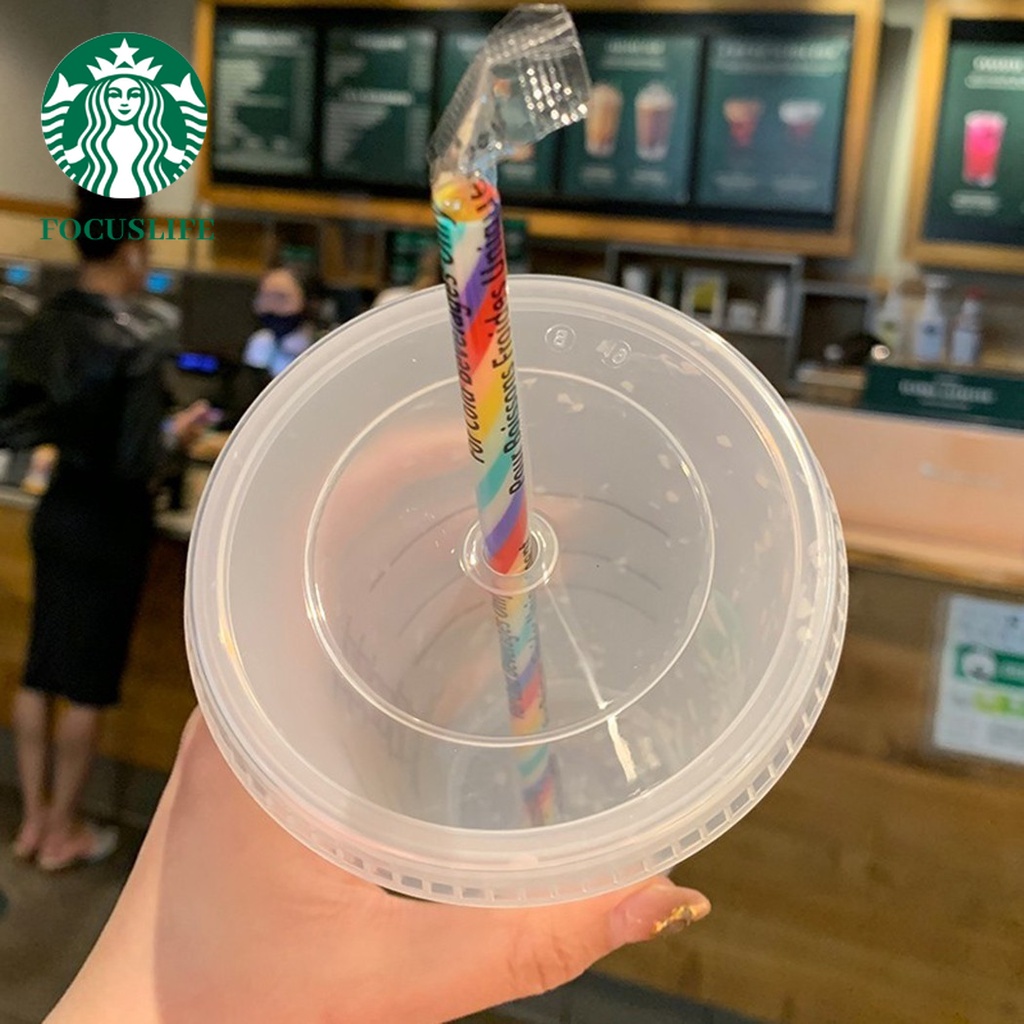 Cốc Nhựa Starbucks Có Nắp Đậy Đổi Màu Theo Nhiệt Độ Độc Đáo