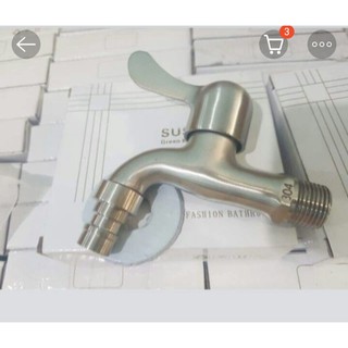 Vòi hồ inox 304 tay đúc, ren trong đúc