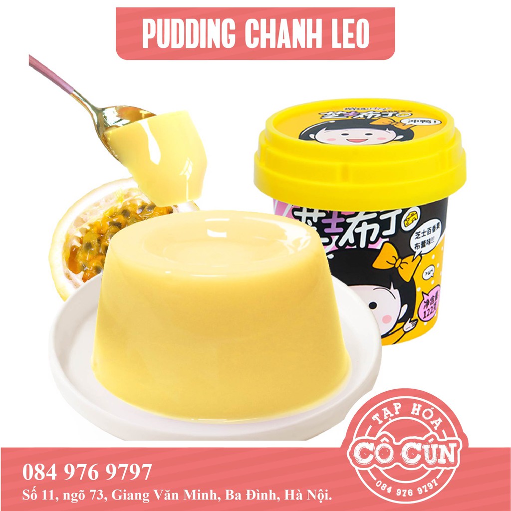 Thạch Pudding Phô mai Maruko - hộp xinh xắn kèm thìa, đủ vị trái cây thơm ngon