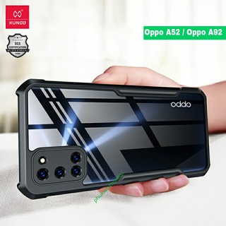 Ốp lưng Xundd Oppo A52 / Oppo A92 chống sốc lưng trong viền màu bảo vệ camera