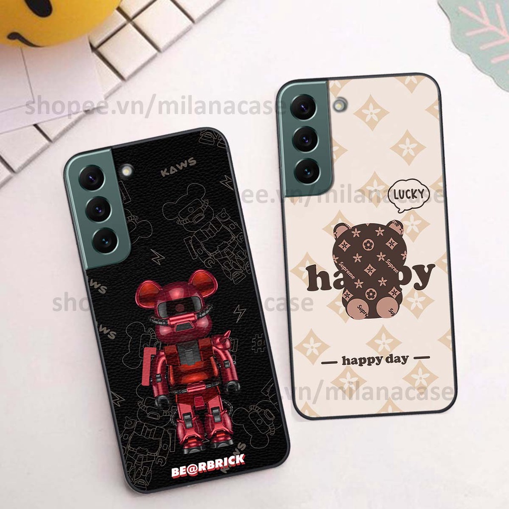Ốp Samsung S22 / S22 Plus / S22 Ultra / S22+ gấu be@rBrick gấu Teddy Kaws siêu đẹp, phong cách, cá tính