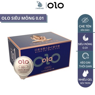 Bao Cao Su Siêu Mỏng OLO 001 Feeling Ultrathin - Hộp 10 Chiếc