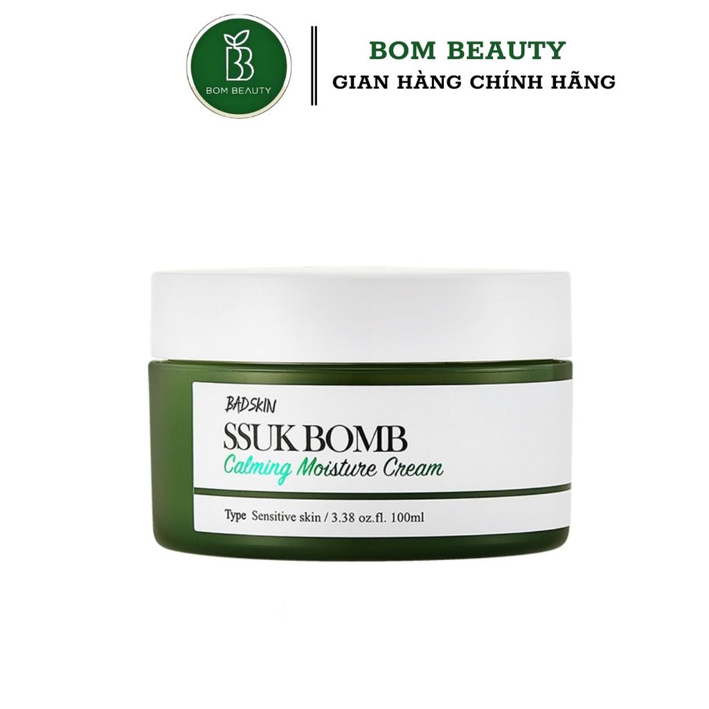 Kem dưỡng ngải cứu giúp dịu da BadSkin SSUK Bomb Calming Moisture Cream 100ml