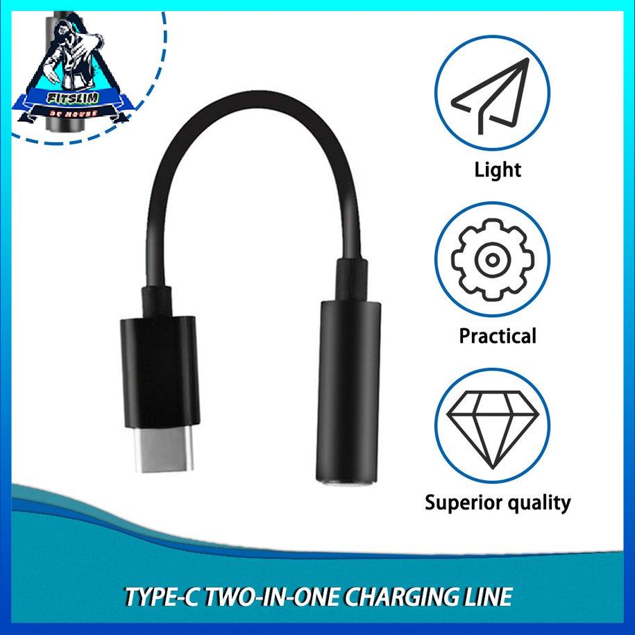 Cáp tai nghe Type-C sang 3.5mm Bộ chuyển đổi giắc cắm âm thanh USB-C Nam sang 3.5 Nữ [8/7]