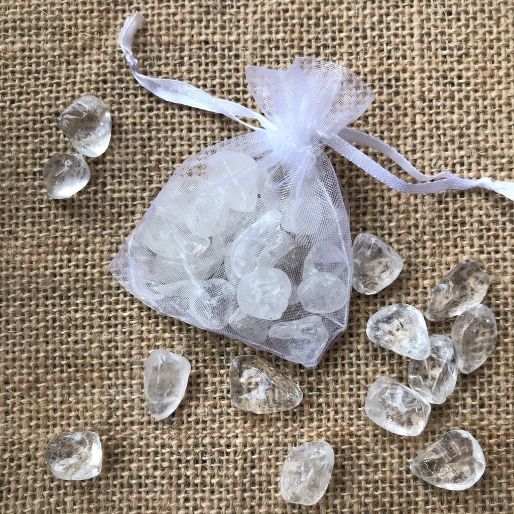 Túi đá Thach Anh vụn  , Đá thanh tẩy, kích thước từ 1 - 2,5 cm.