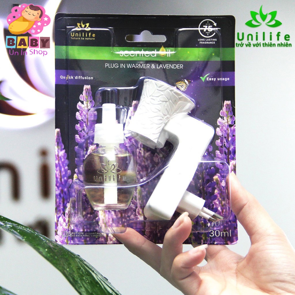 [TINH DẦU HƯƠNG LAVENDER 30ML] MÁY XÔNG TINH DẦU CHÍNH HÃNG UNILIFE, BẢO HÀNH 12 THÁNG.