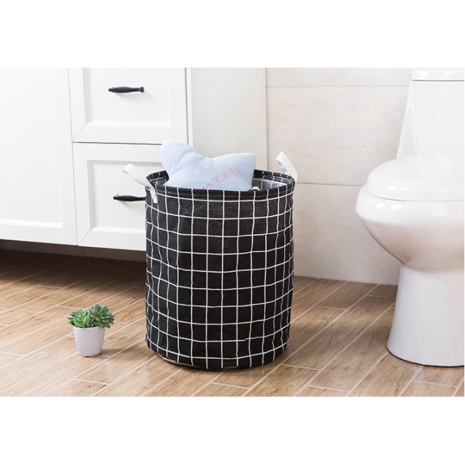 Giỏ đựng quần áo bằng vải gấp gọn tiện dụng