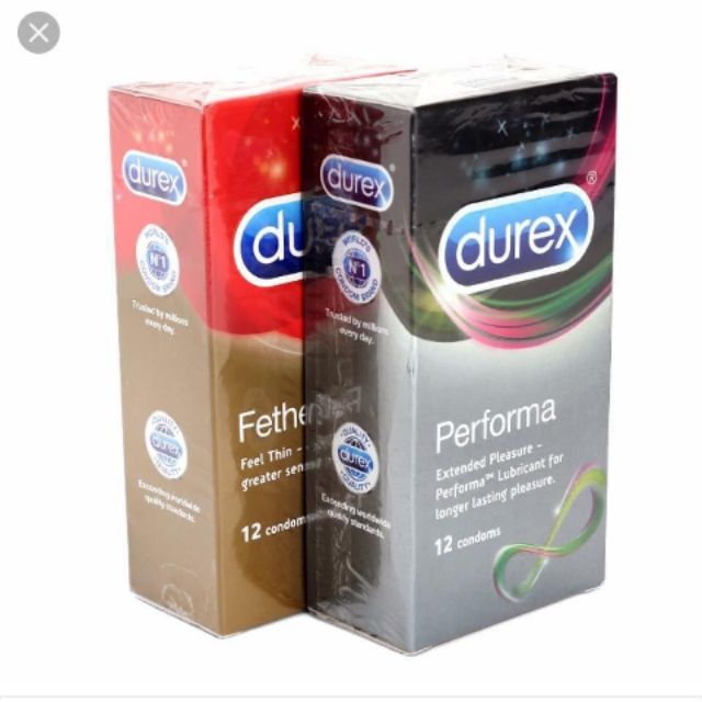 COMBO 2 hộp baocaosu durex performa + fetherlite
