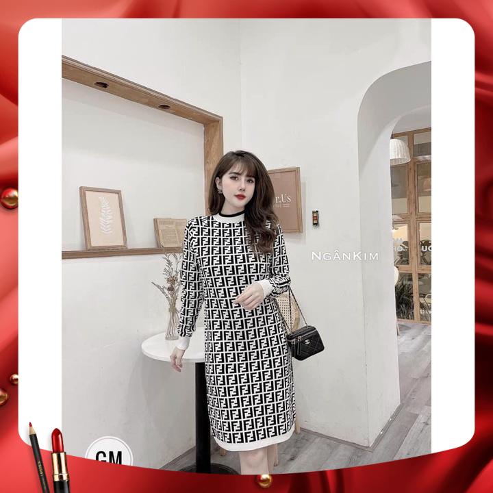 Váy len nữ fendi cực yêu hàng thiết kế 😍, sang chảnh sành điệu ,😍 form chuẩn dáng đẹp, hàng VNXK cao cấp