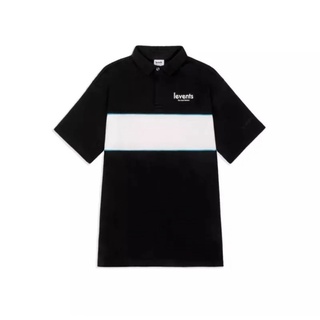 Áo polo LEVENT đen viền trắng (real) | Shopee Việt Nam
