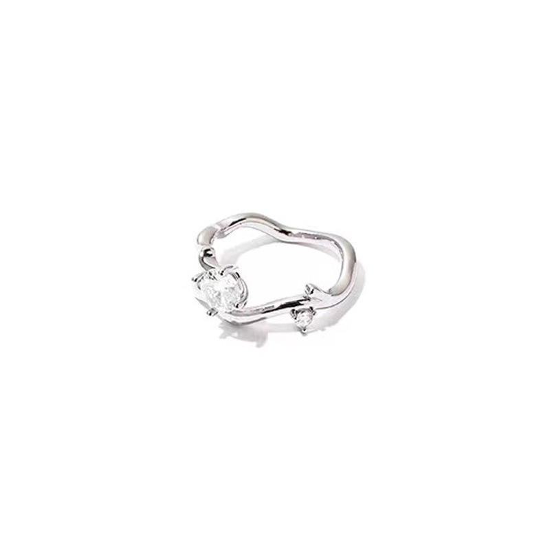 Nhẫn Bạc Đính Đá Phong Cách Vintage Thời Trang