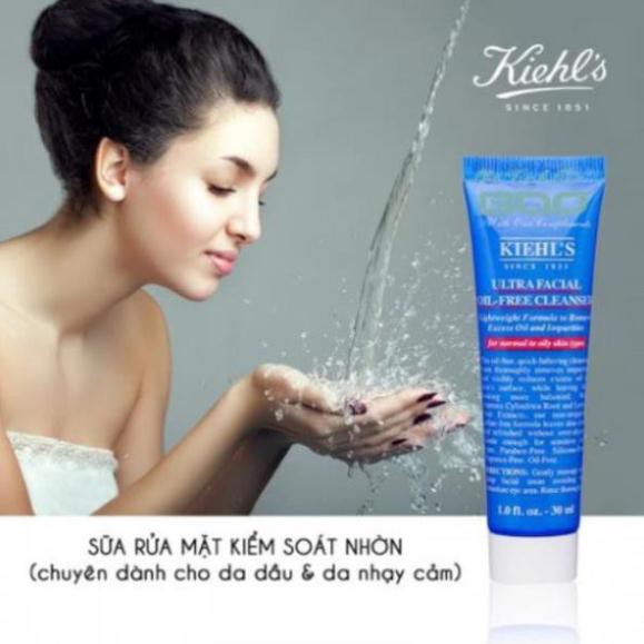 [TOP BÁN CHẠY] [30ML - 150ML] Sữa Rửa Mặt Cho Da Dầu - Ultra Facial Oil Free Cleanser
