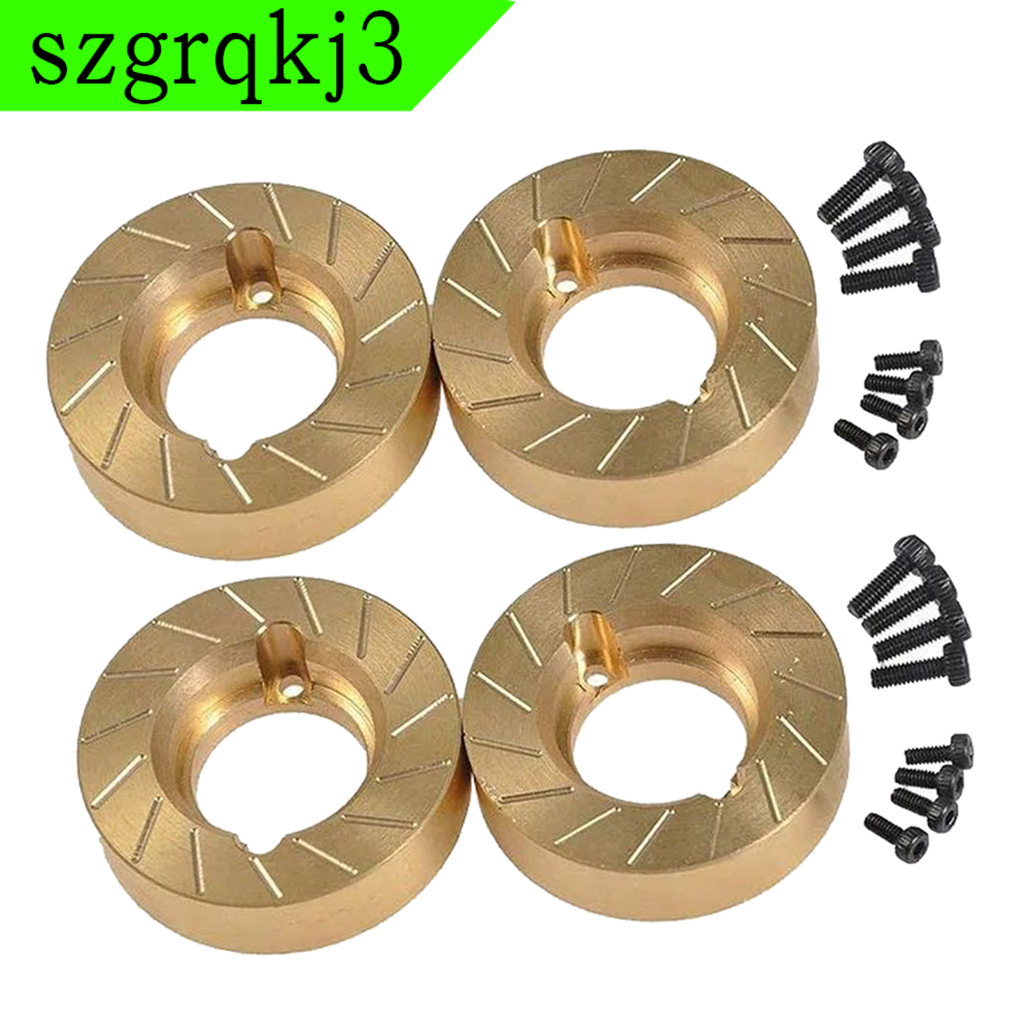 WenZhen Music 4Pcs RC 1/10 Car Parts Brass Steering Knuckle Hub Mount  /10 RC Crawler