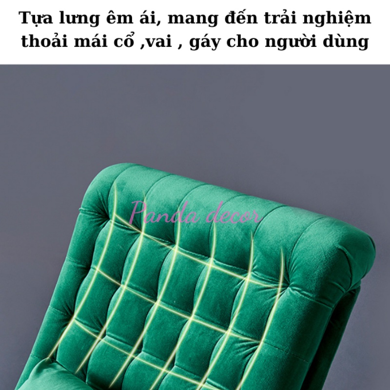 Ghế Thư Giãn Đọc Sách, Ghế Bập Bênh Gỗ Cho Bé Chật Liệu Đệm Nỉ Êm Ái