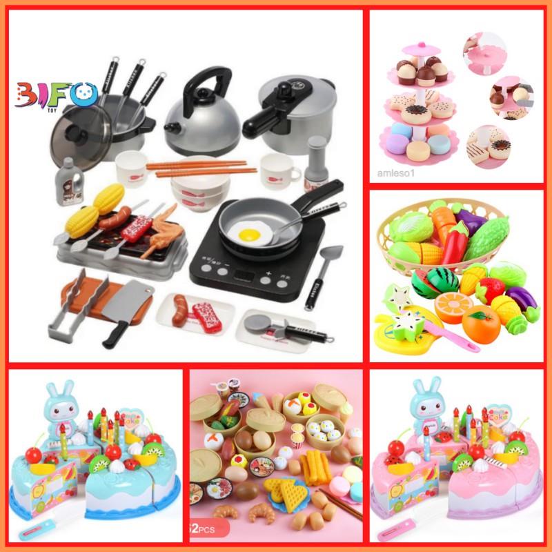 Bộ đồ chơi nấu ăn 36 món có bếp có nhạc và đèn, thiết kế y như thật, đồ chơi nấu ăn cho bé từ 2 đến 8 tuổi