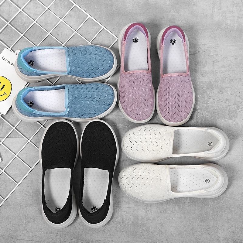 Giày vải đan màu tím dành cho nữ 35-42 YOZOH