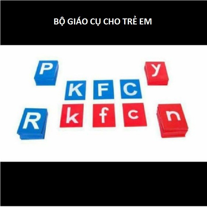 Bộ Chữ Cái Nhám  #Giáo Cụ Montessori