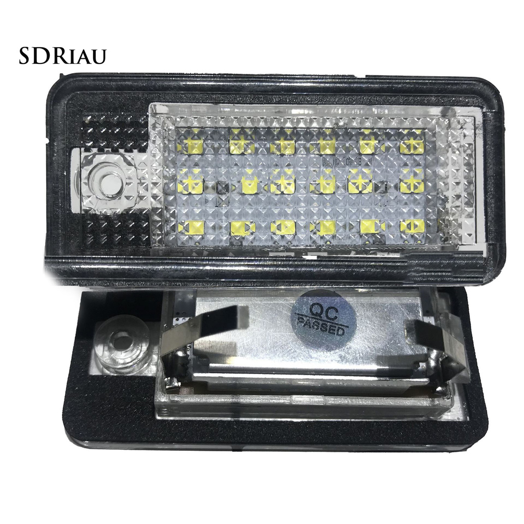 Bộ 2 Đèn Led Gắn Biển Số Xe Hơi Audi A3 / A4 / A6 / A8 / Q7 / Rs4 / Rs6