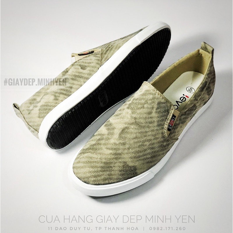 SLIP ON NAM LEYO - GIẦY LƯỜI VẢI NAM ĐẾ MỎNG SO1531