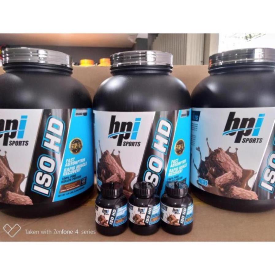 BPI Sports Iso HD Whey Iso HD Sữa Tăng Cơ Bắp 100% Pure Whey Isolate Protein 5 Lbs (2.34Kg) - USA