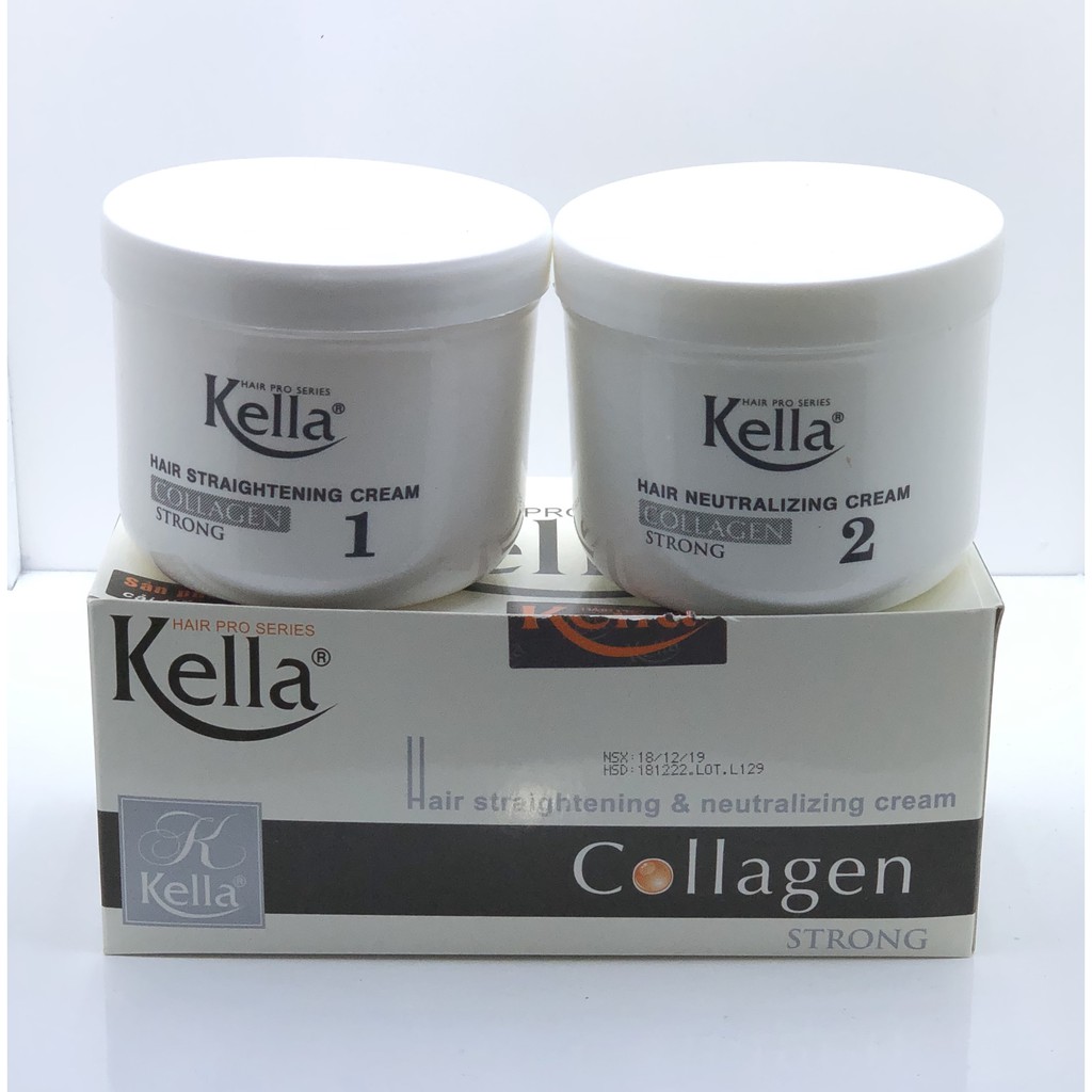 KEM DUỖI TÓC COLLAGEN KELLA STRONG 500mlx2