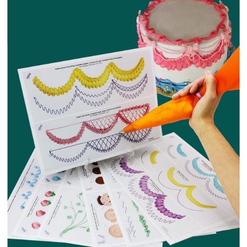 Bộ 23 bảng tập bắt kem, tạo hình cơ bản nhiều mẫu đa dạng