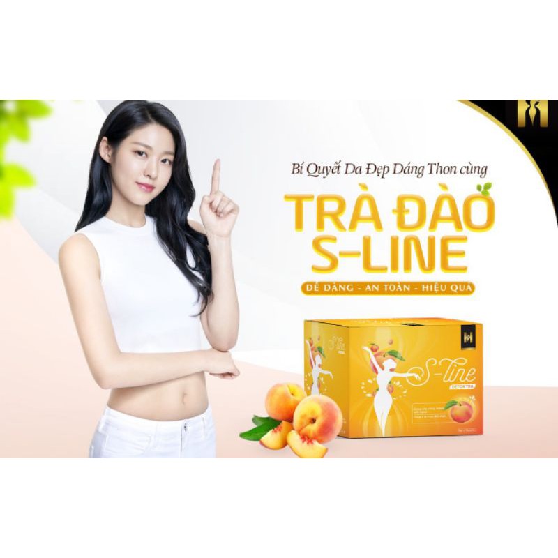 Trà đào giảm cân Sline  mua 1 tặng 1, cam kết chính hãng.