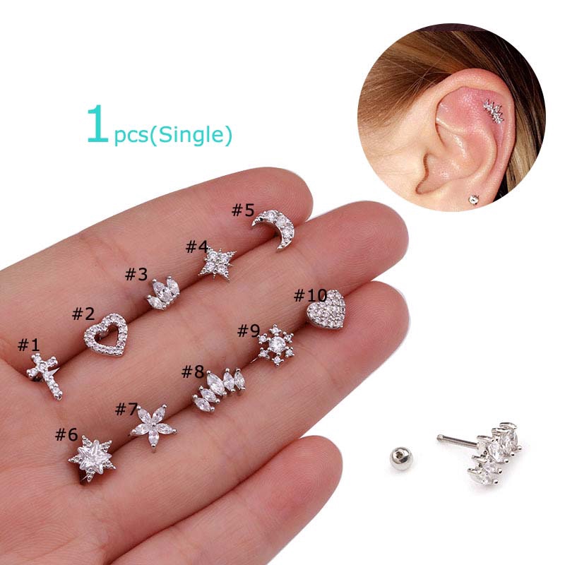 Khuyên tai xỏ  dài 6cm cá tính thời trang cho nữ