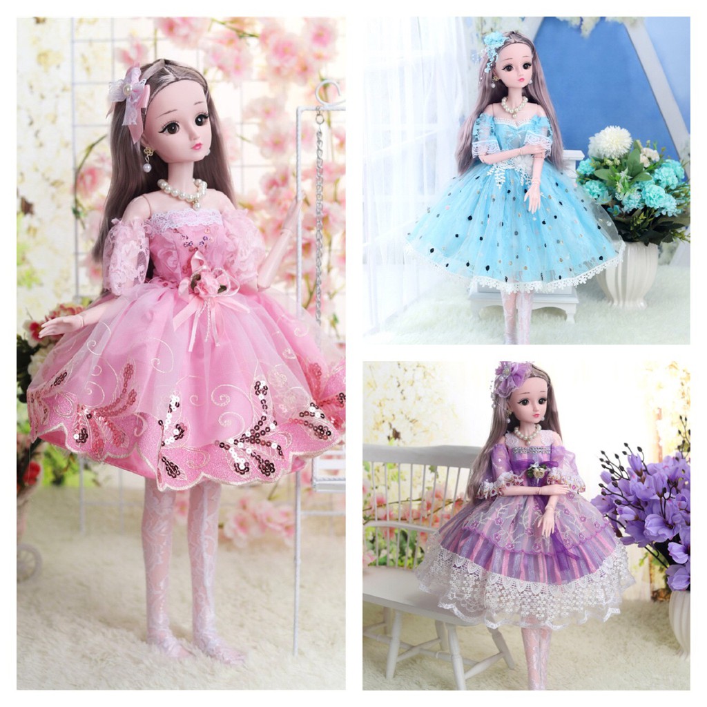 Váy Công Chúa Cao Cấp Cho Búp Bê Cao 60cm