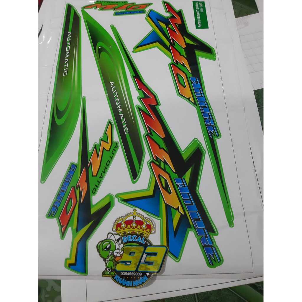 Tem rời mio nhỏ sao xe xanh lá