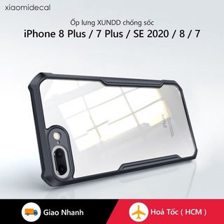 Mua Ốp lưng XUNDD iPhone 8 Plus / 7 Plus / SE 2020 / 8 / 7 Mặt lưng trong suốt  Viền TPU  Chống sốc