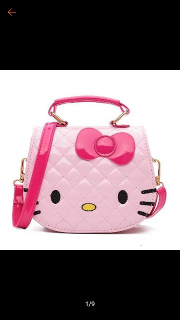 Túi hello kitty cho bé yêu màu hồng nhạt