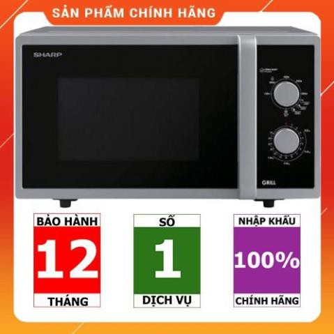 [FreeShip] R-G322VN-S | Lò vi sóng Sharp R-G322VN-S 23 lít, có nướng (Hàng chính hãng)