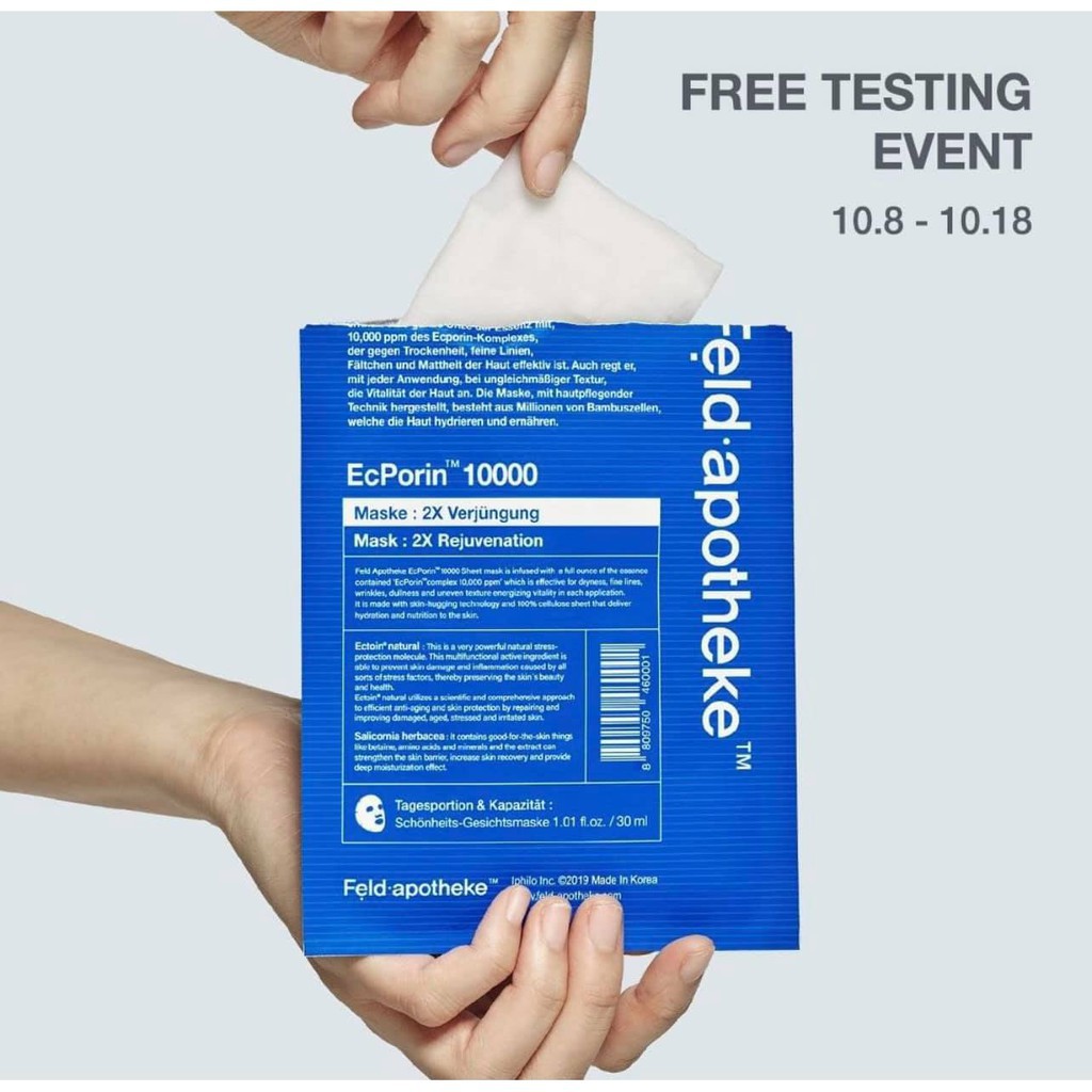 Mặt nạ FELD APOTHEKE CELLULOSE ECPORIN 10,000PPM MASK SHEET | BigBuy360 - bigbuy360.vn