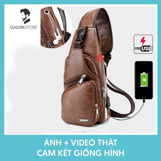 Túi đeo chéo da Nam thời trang cao cấp 2019