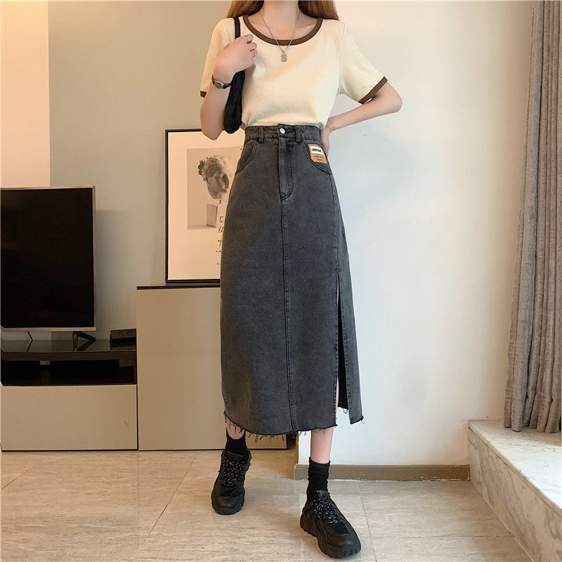 Chân Váy Jean Dài Xẻ Tà Độc Đáo Thời Trang Cho Nữ | BigBuy360 - bigbuy360.vn