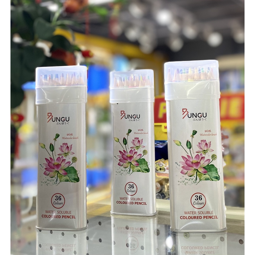 Hộp bút chì màu BUNGU bằng thiếc 36 màu MS752