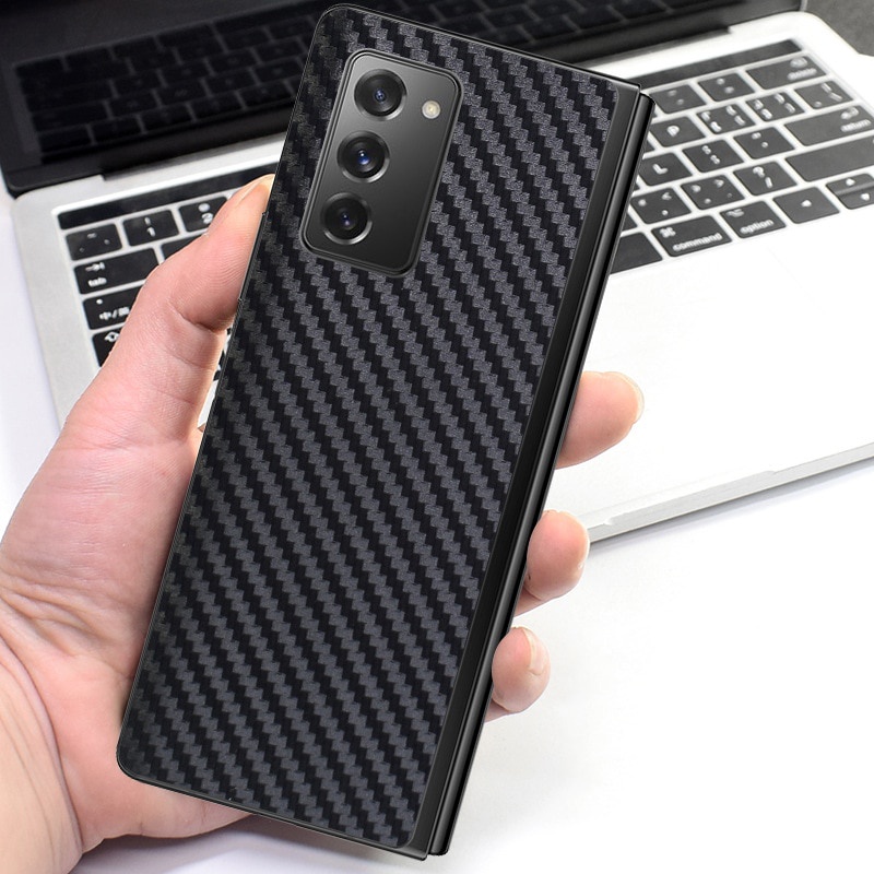 Bao Da Điện Thoại Nắp Gập Họa Tiết Sợi carbon Siêu Mỏng Chống Dấu Vân Tay Cho samsung galaxy z fold3 fold2 fold 3 2 z flip3 flip Zzfip3 5g Ốp