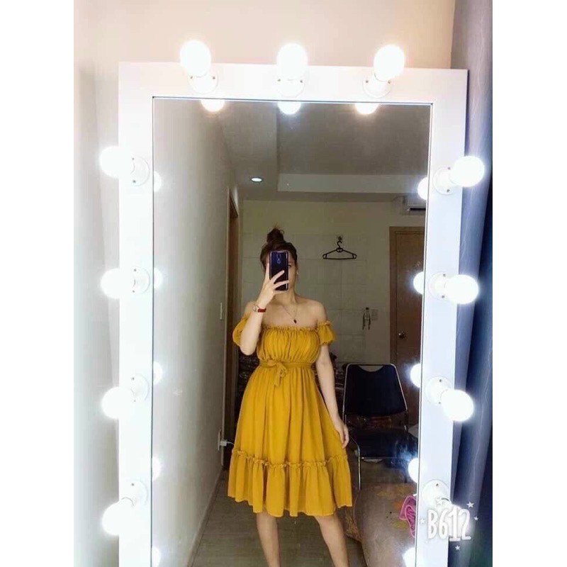 Váy Đầm Nữ Trễ Vai Dáng Xòe Dự Tiệc , Dạo Phố Sang Chảnh | BigBuy360 - bigbuy360.vn