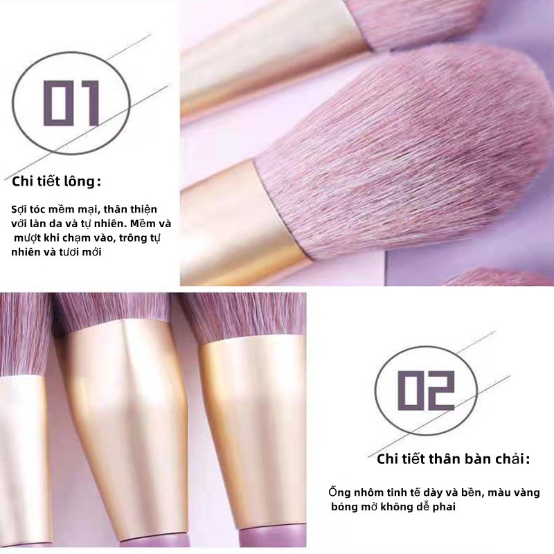 Bộ 9 Cọ Trang Điểm Chất Lượng Cao GDTIMA