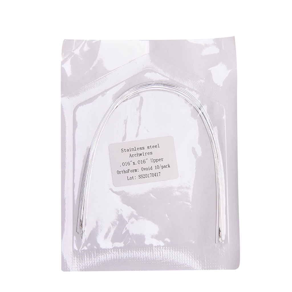 10 Cái / gói Nha Khoa Thép Không Gỉ Vòm Dây Ovoid Dạng Chỉnh Nha Siêu Co Giãn