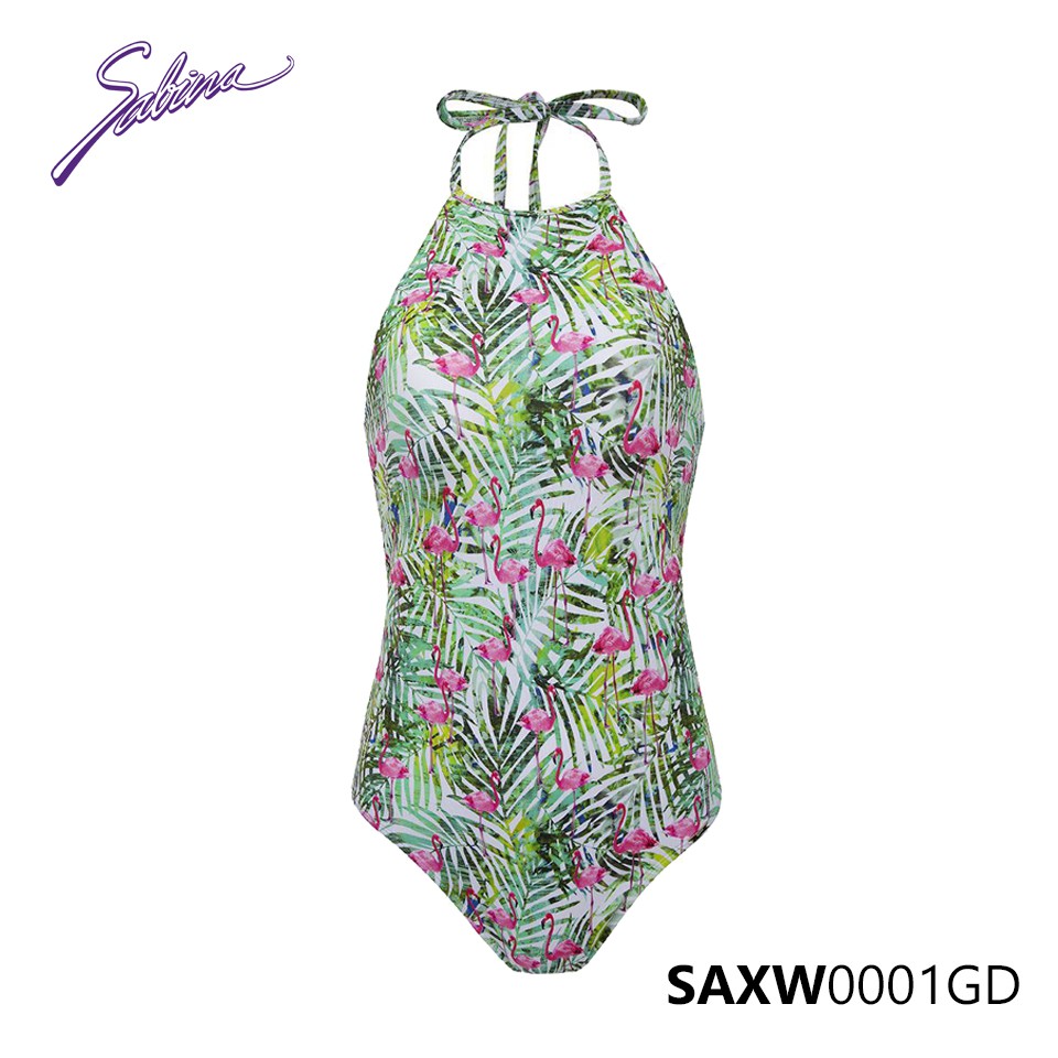 [Mã WABR1512 giảm 12% đơn 99K] Đồ Bơi Bikini Cao Cấp Hoa Văn Xanh Swimwear By Sabina SAXW0001GD