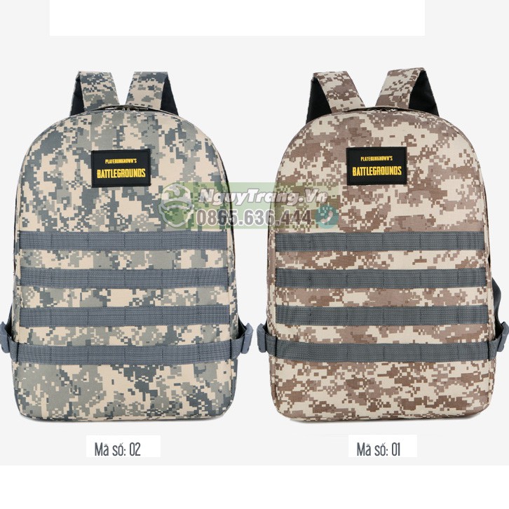 Balo 3 ngụy trang PUBG mini dành cho học sinh