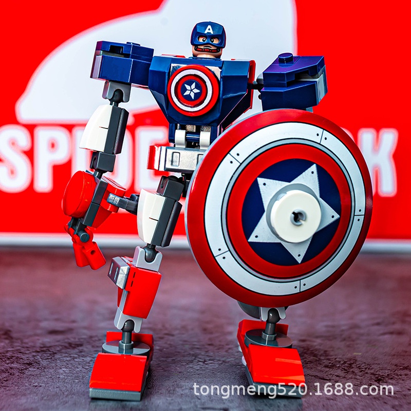 Lego Marvel Avengers Captain America Thor và Thanos lắp ráp các khối xây dựng đồ chơi quà tặng sinh nhật cho trẻ em
