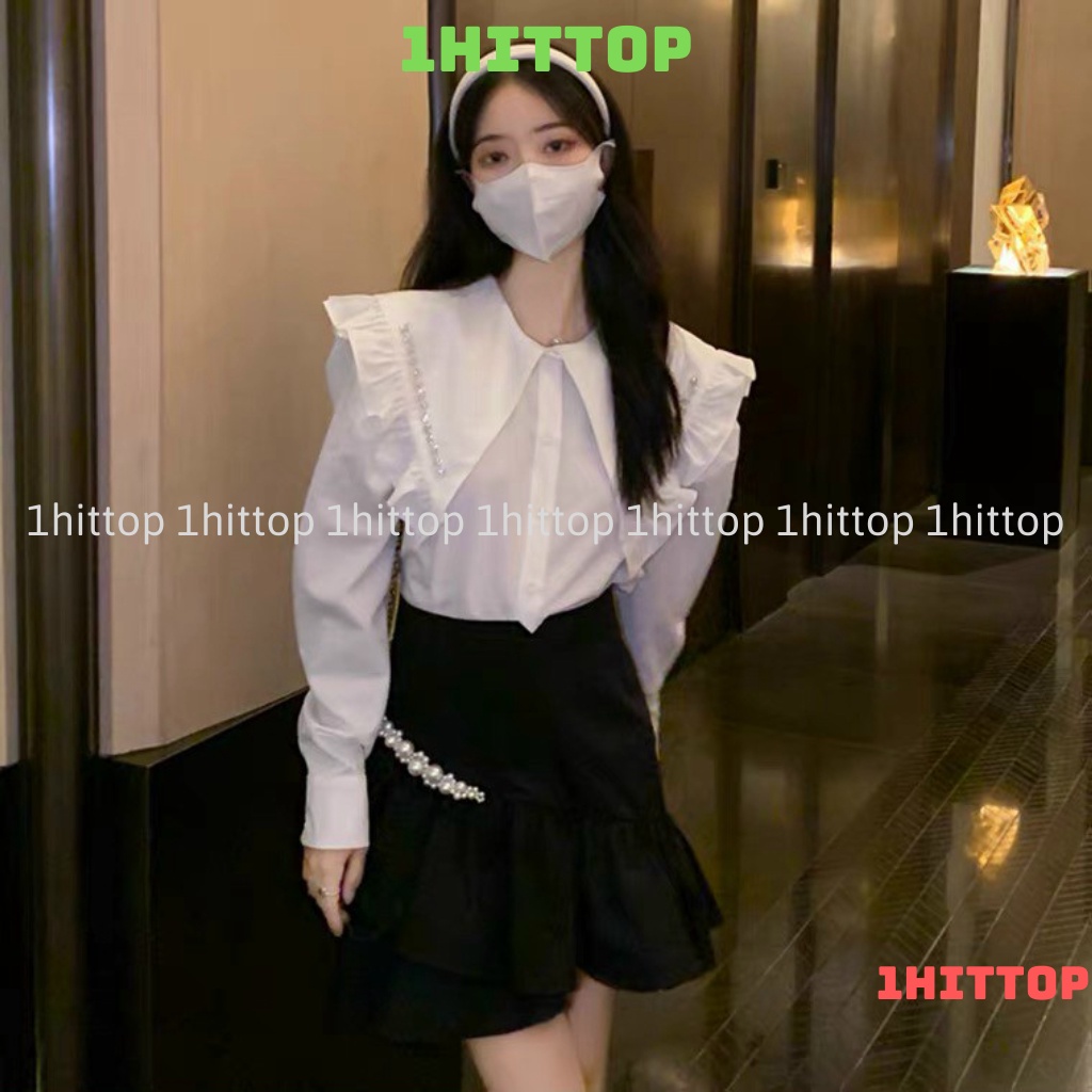 áo babydoll tay bèo tiểu thư hàng QCCC loại 1 A00010 kaca 1hittop